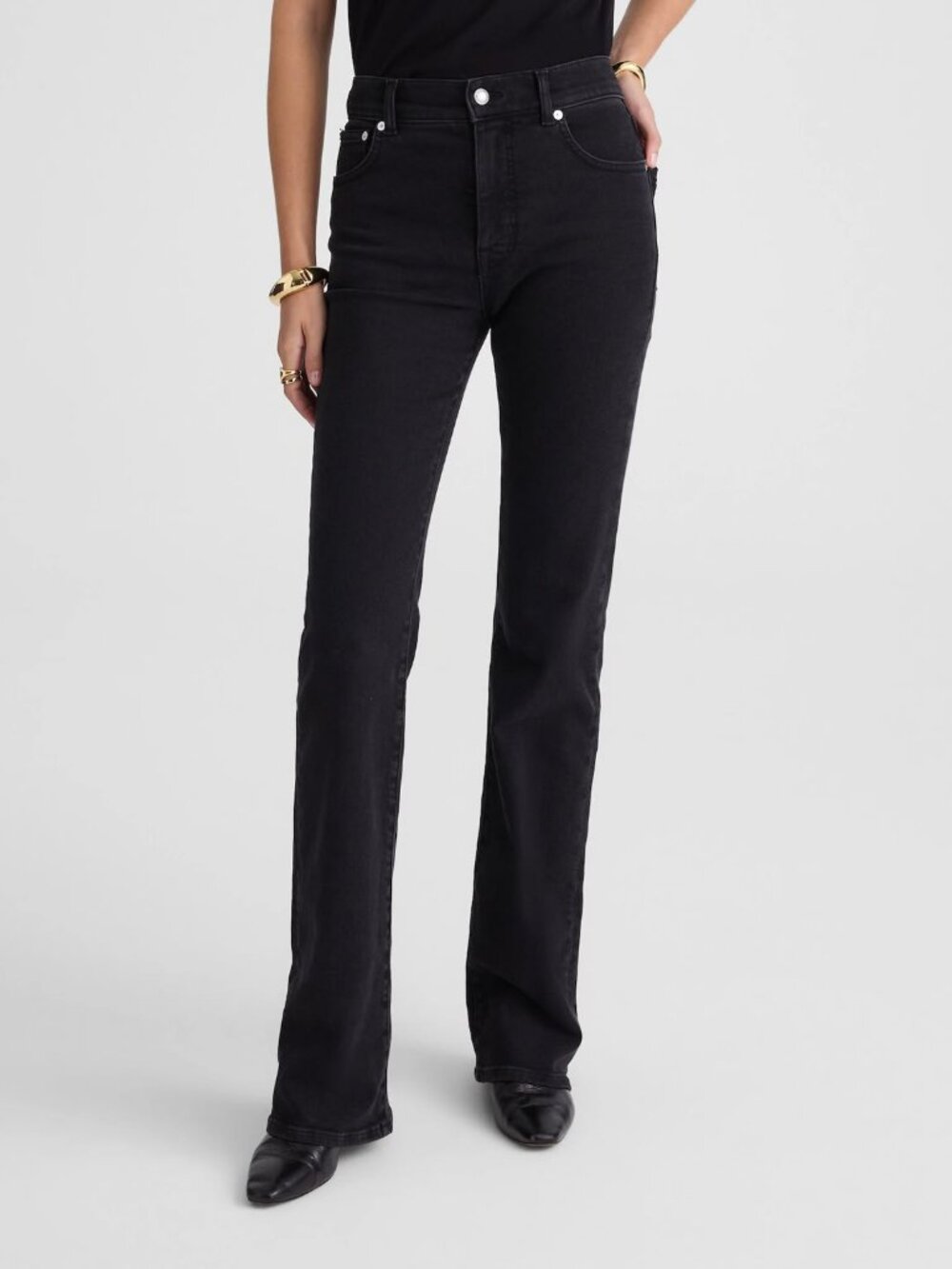 NEW Madewell The Vintage Flare Jean, Black Frost